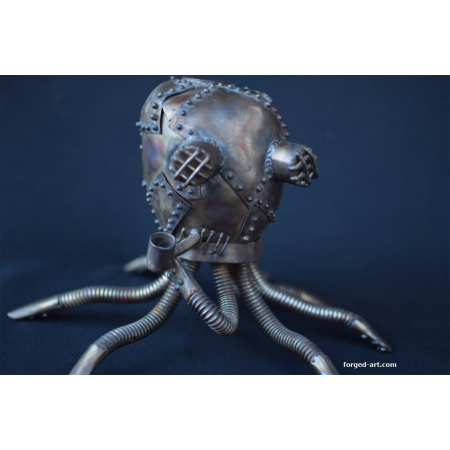 wrought iron Octopus sculpture